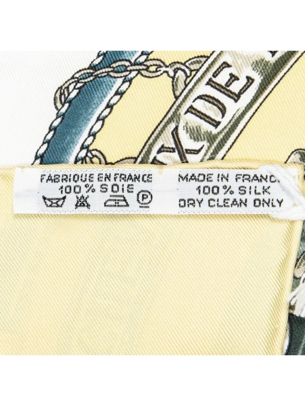 Hermes Scarf Green Twill Silk
